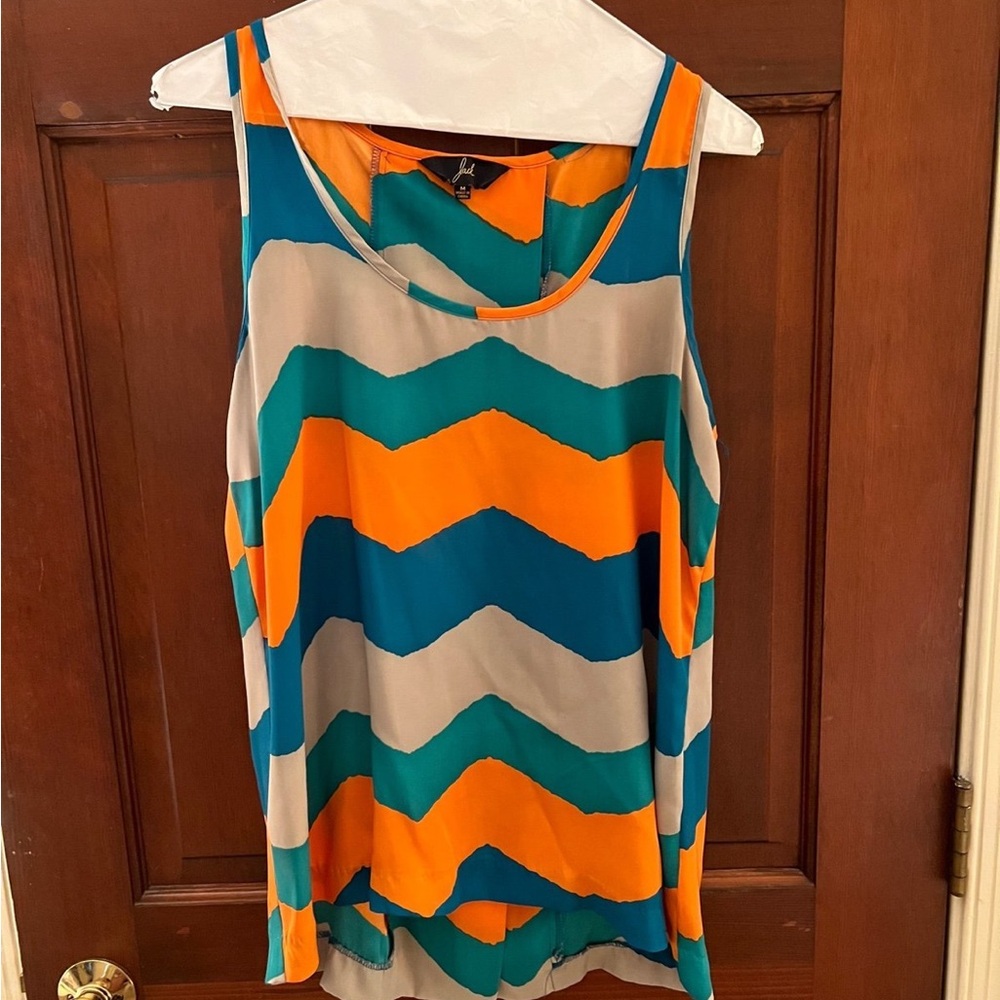 Colorful Chevron Sleeveless Top